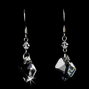 * Earring 8124 Silver Clear