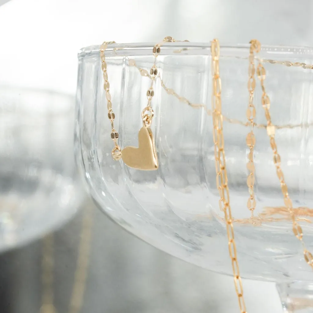 14K Golden Triple Waterfall Necklace