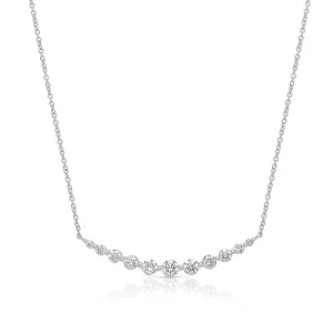 14KW Horizontal Diamond Necklace