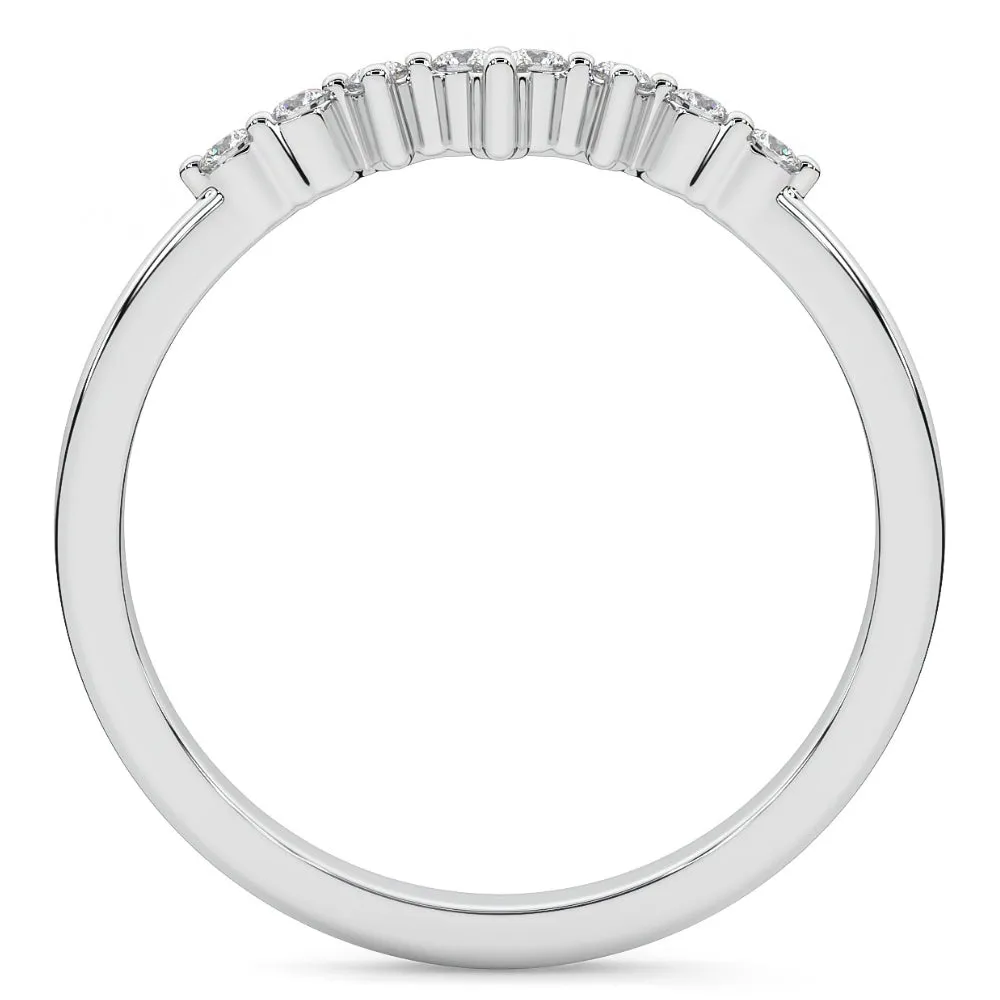 1/5Ct Stackable Diamomnd Anniversary Ring Wedding Band 14k Gold Lab Grown