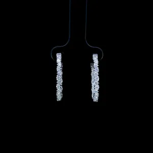 164154 - 1.00 ctw diamond hoops