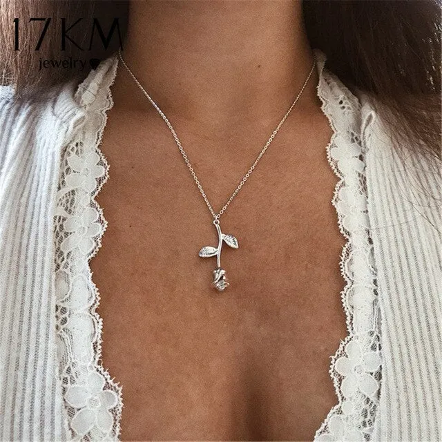 17KM Vintage Gold Round Necklaces Coin Necklaces For Women Girl Long Coin Pendant & Necklace 2019 Female Fashion Jewelry Gift