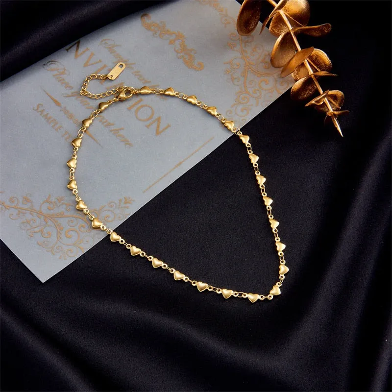 316L Stainless Steel Love Heart Necklace For Women