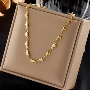 316L Stainless Steel Love Heart Necklace For Women