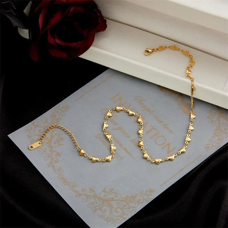 316L Stainless Steel Love Heart Necklace For Women