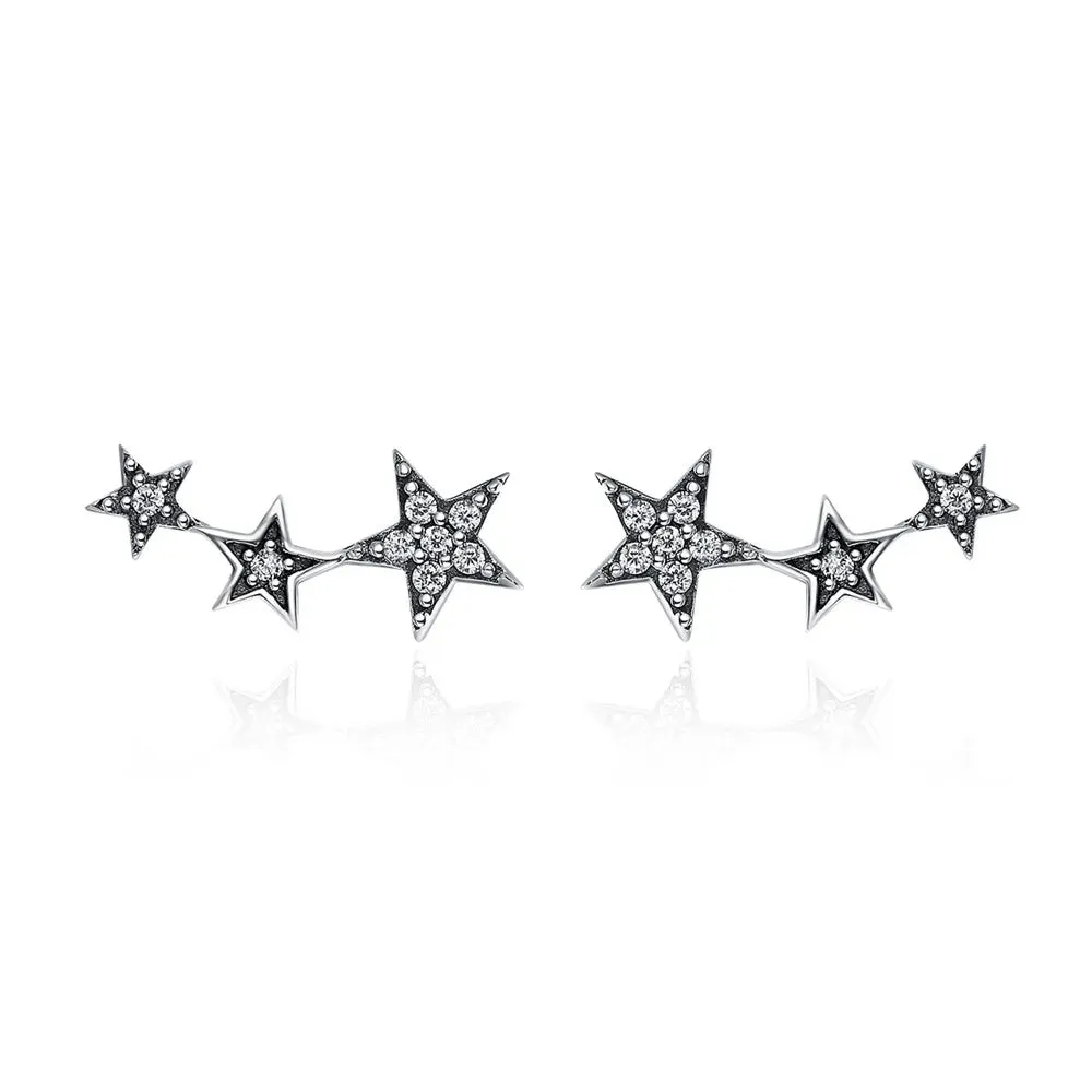 925 Sterling Silver Star Earring