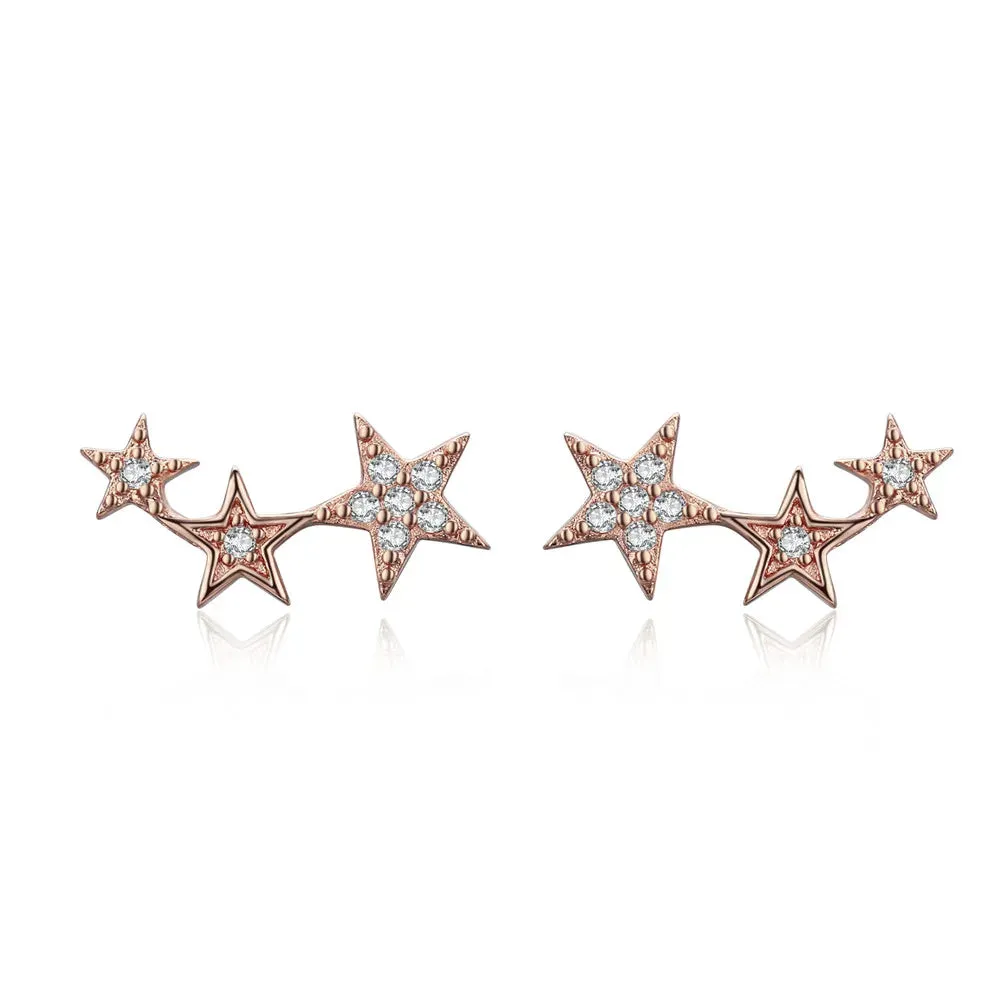 925 Sterling Silver Star Earring