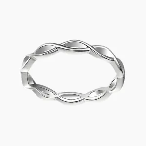 925 Sterling Silver Woven Celtic Knot Ring