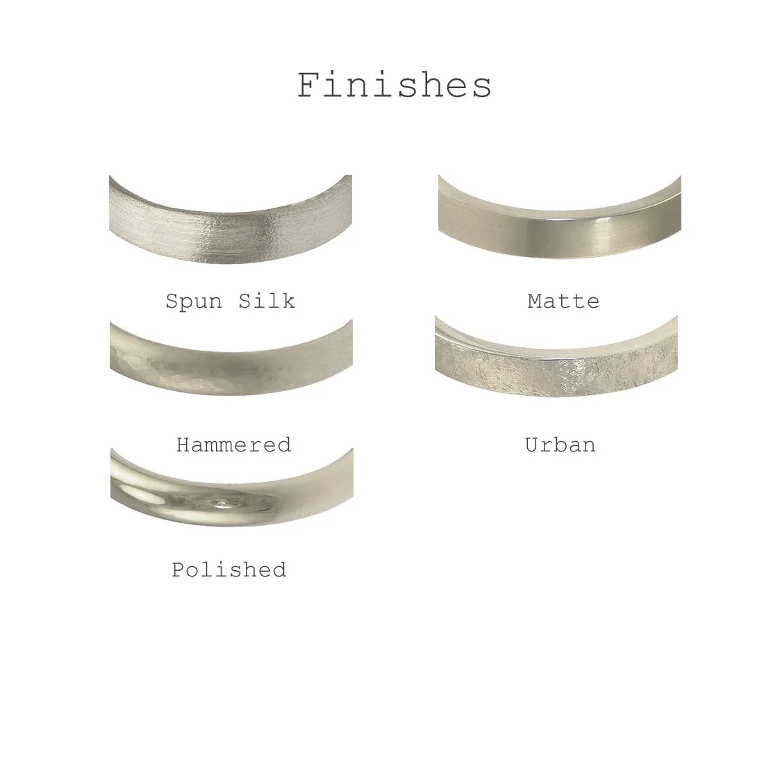 950 Platinum Plain Wishbone Wedding Ring