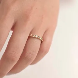 9ct Yellow Gold Delicate Carved Wedding Ring