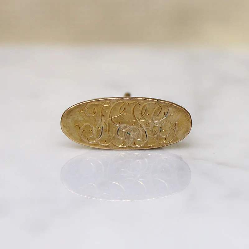 Acanthus Leaf Motif Victorian Revival Fob