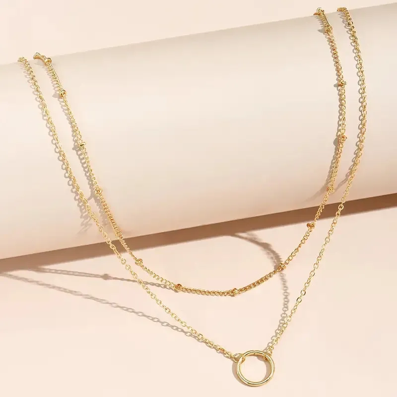 Adjustable Gold Necklace only at Bling & Bloom's Boutique | Dainty Multilayered Chain
