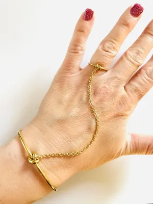 All Knotted Up Linked Ring   Bracelet {Waterproof Jewelry!}