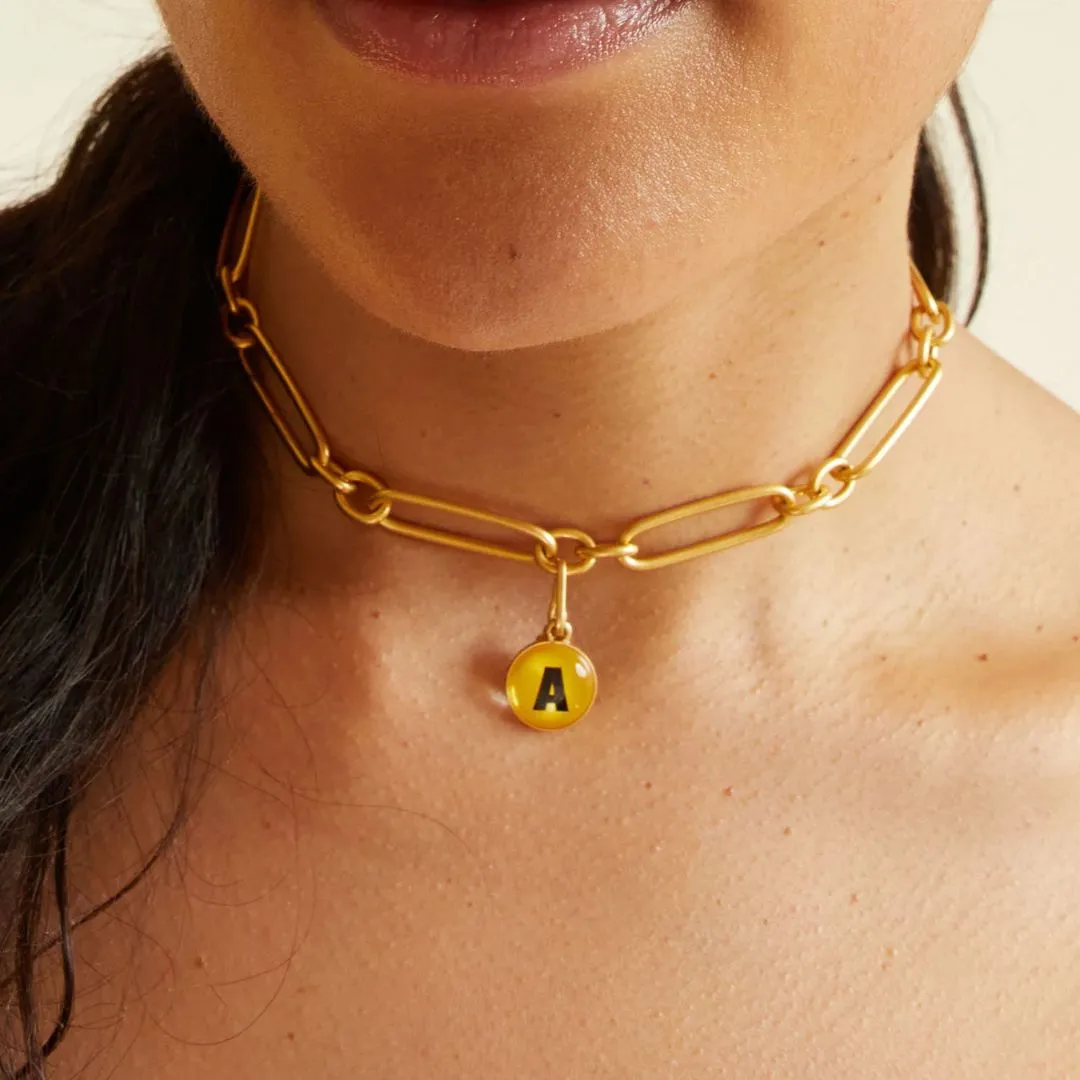 Alphabet Charm (Vintage Gold   Multi)