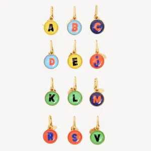 Alphabet Charm (Vintage Gold   Multi)