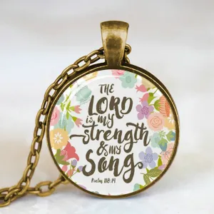 Antique Bronze Handmade Bible Verse Necklace Glass Dome Necklace Scripture Quote Jewelry Christian Party Mother Sister Gifts