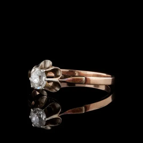 Antique Old Mine Cut Diamond Ring
