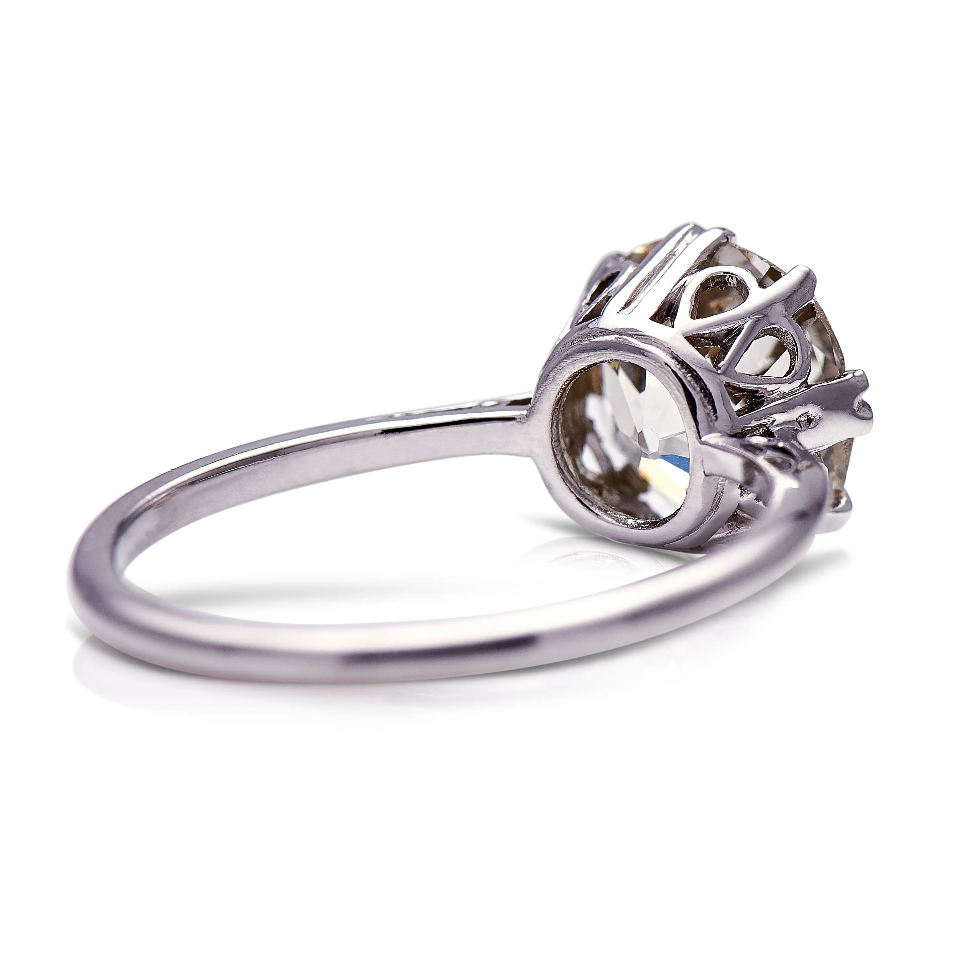 Art Deco, platinum, solitaire diamond ring