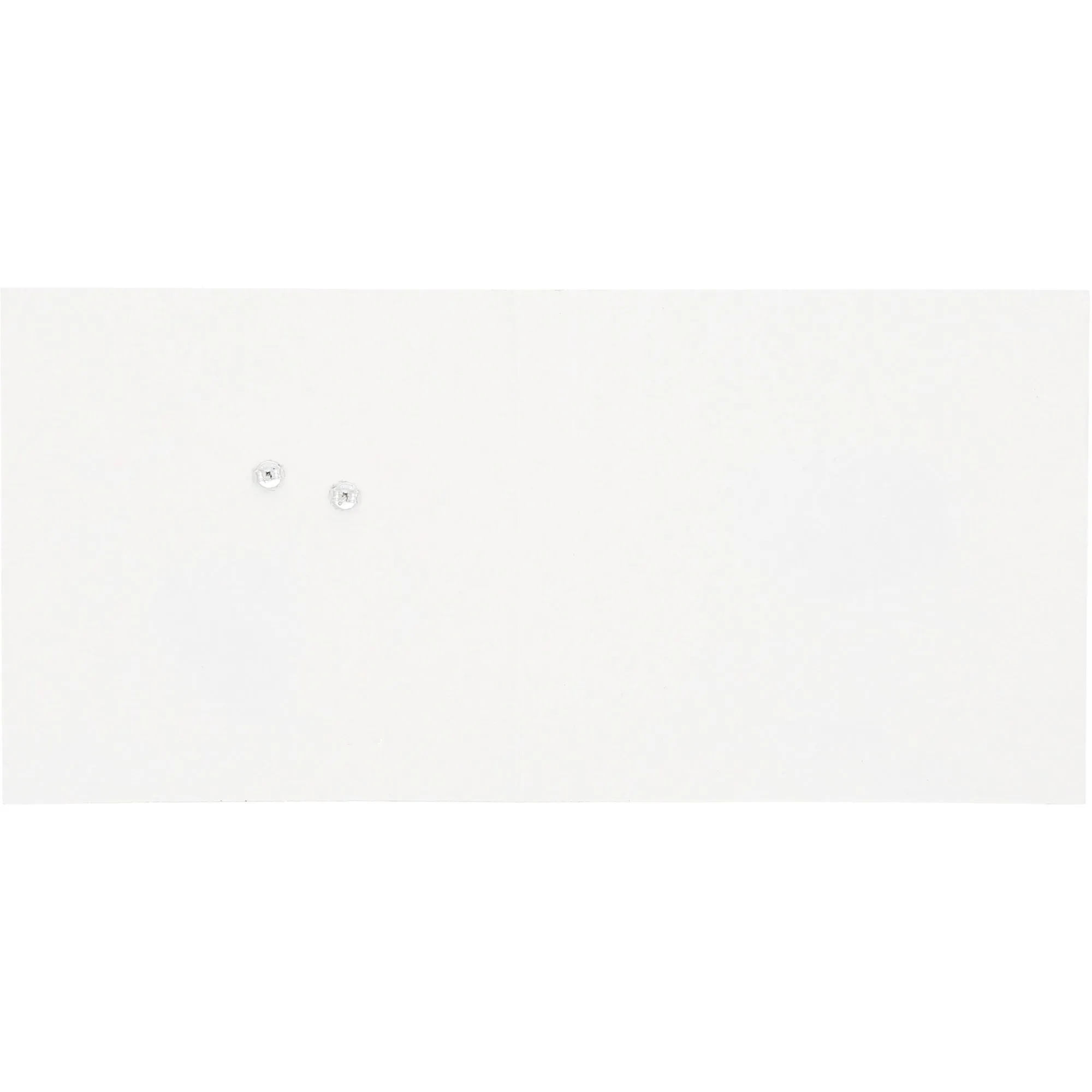 August 5mm Sterling Silver Cubic Zirconia Stud Earrings