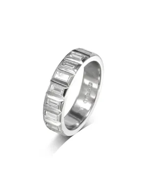 Baguette Diamond Platinum Eternity Ring