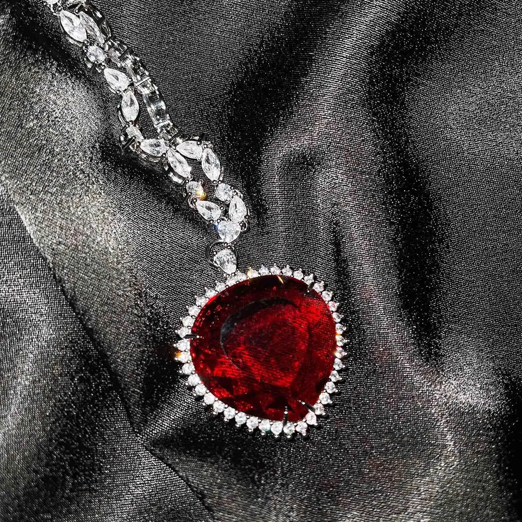 Blue Red TITANIC Heart of the Ocean Necklaces for Women