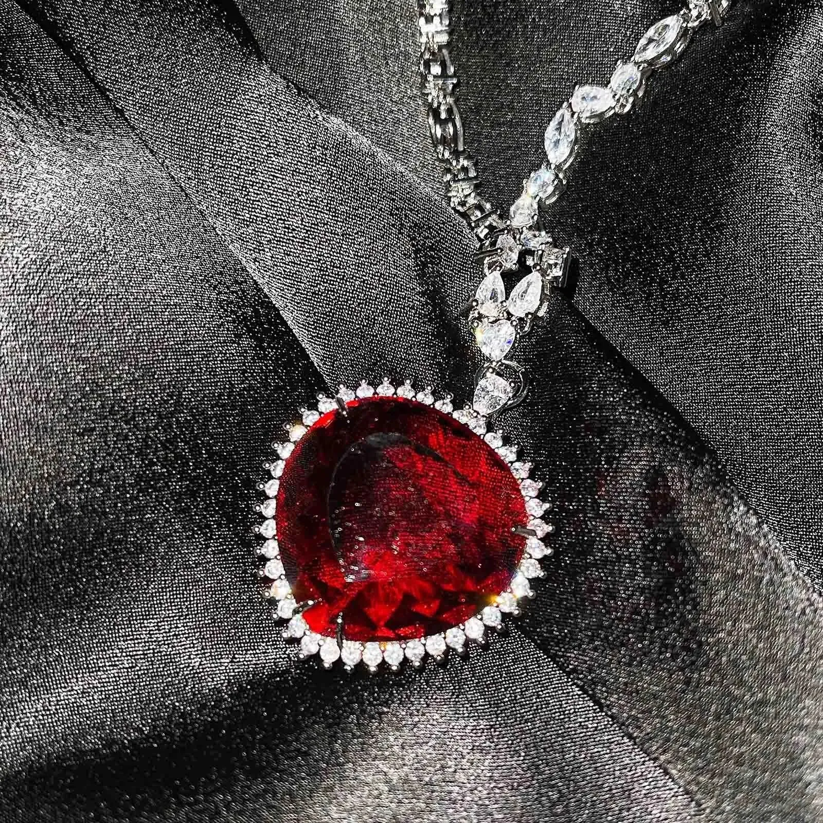 Blue Red TITANIC Heart of the Ocean Necklaces for Women