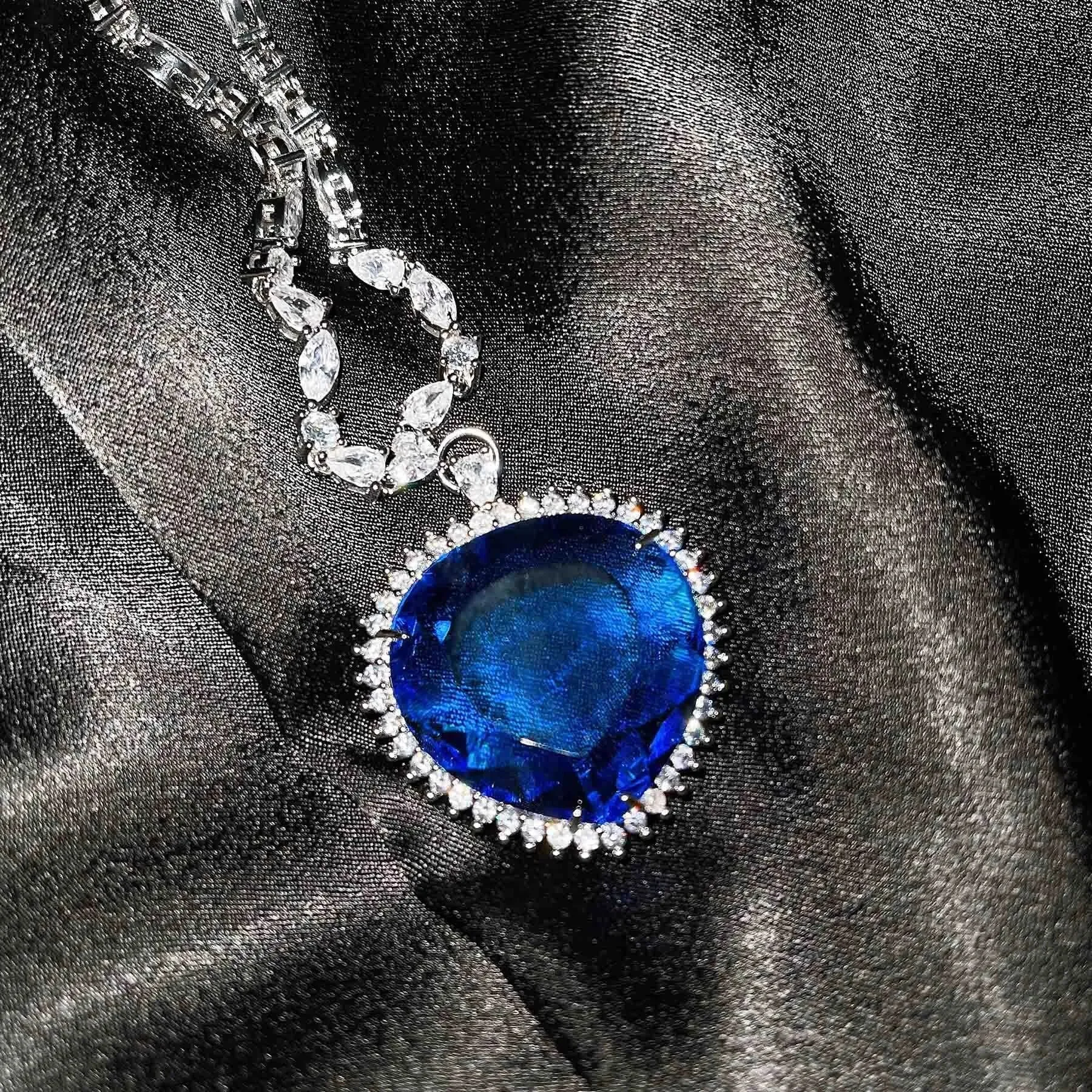 Blue Red TITANIC Heart of the Ocean Necklaces for Women