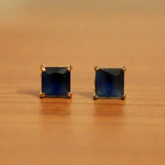 BLUE SAPPHIRE STUDS