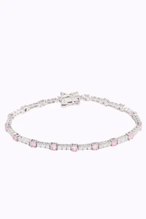 Blush  Zirconia Tennis Bracelet