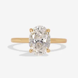 BOYNE 2ct | Oval Solitaire Lab Diamond Set in 18ct Gold