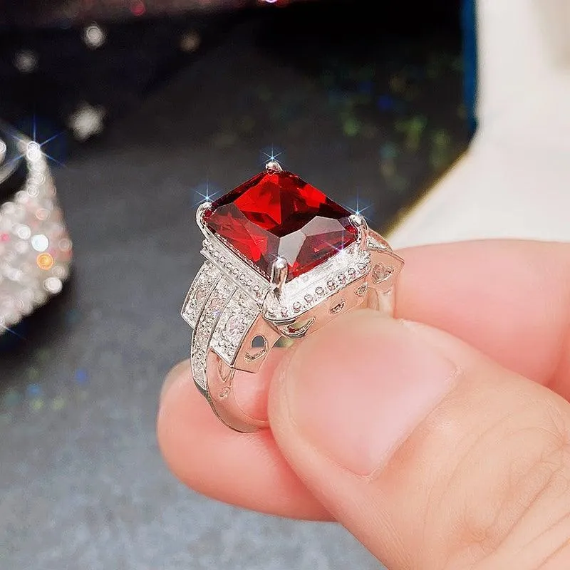 Brilliant High Quality AAA  Cubic Zirconia Delicate Anniversary Ring