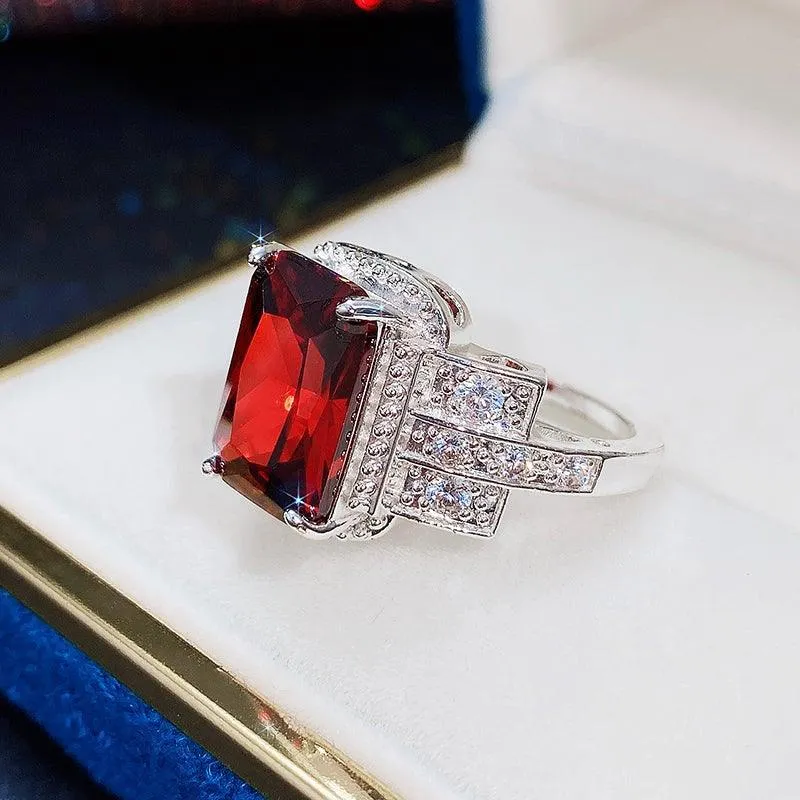 Brilliant High Quality AAA  Cubic Zirconia Delicate Anniversary Ring