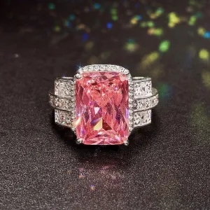 Brilliant High Quality AAA  Cubic Zirconia Delicate Anniversary Ring