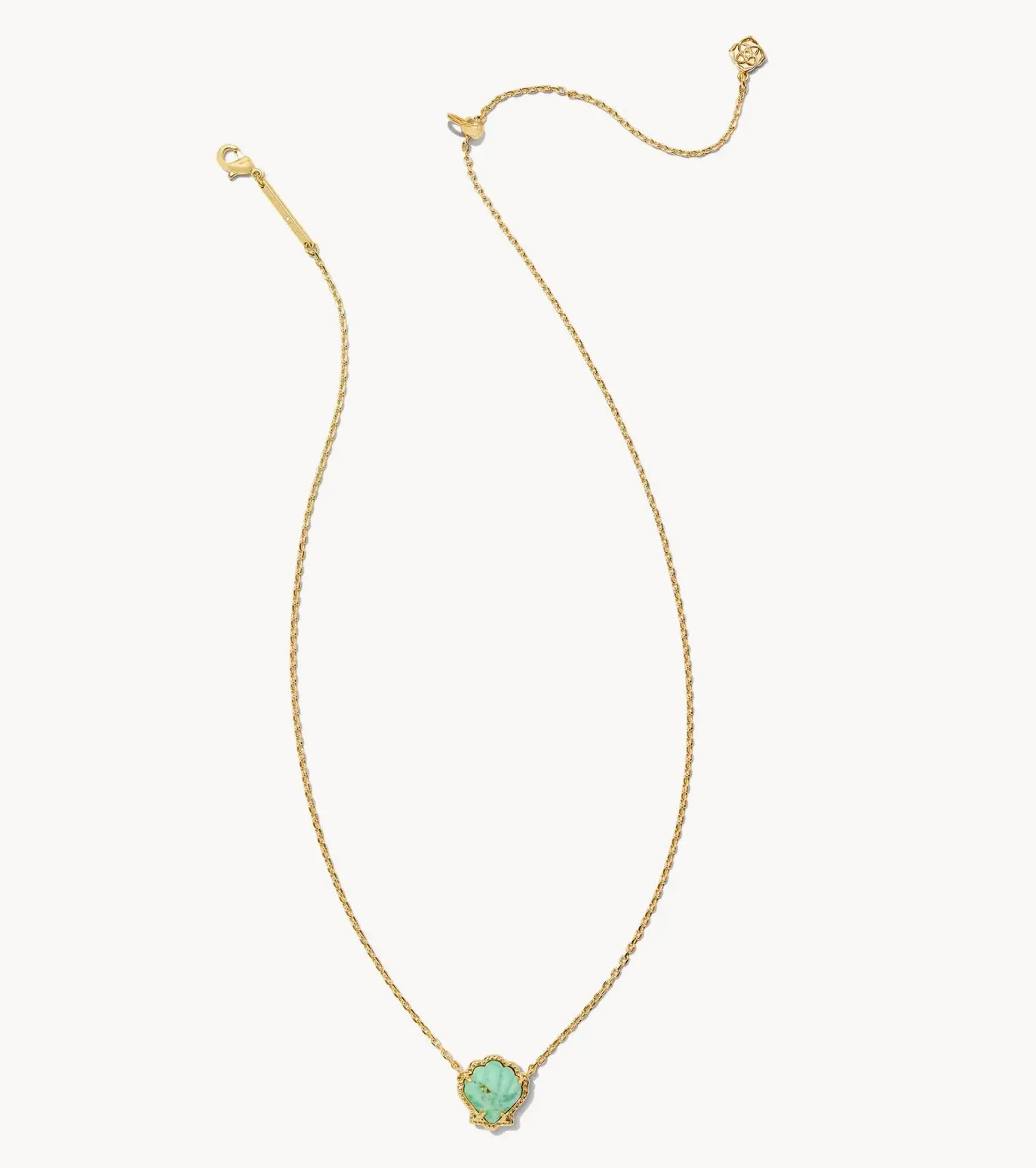 Brynne Shell Short Pendant Gold Necklace