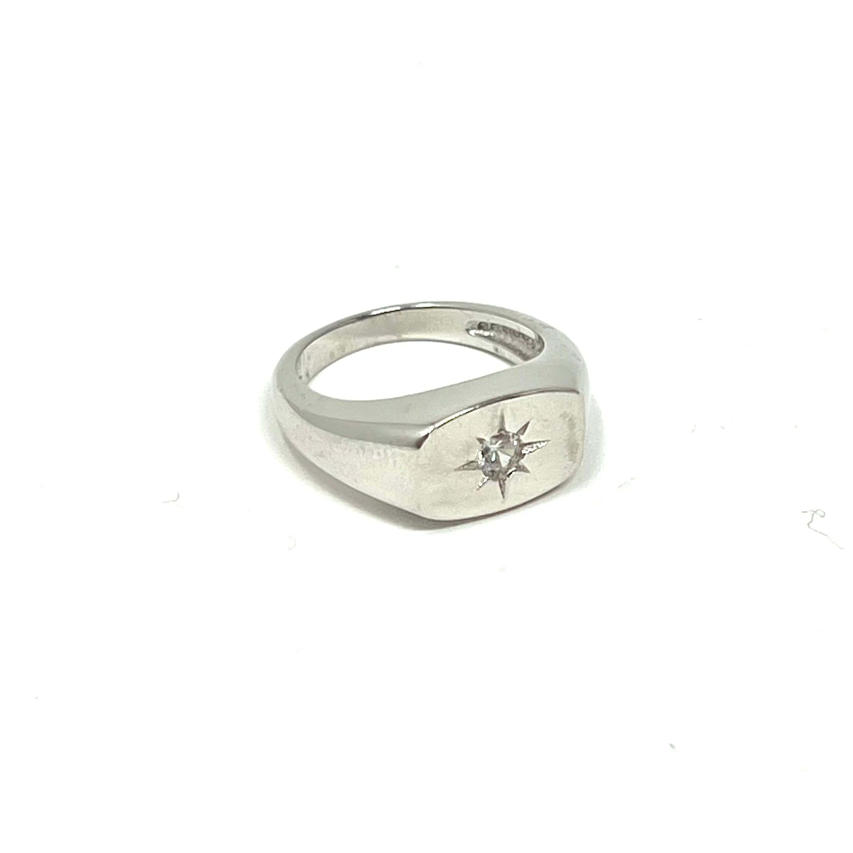 Bursting Pinky Ring in Silver