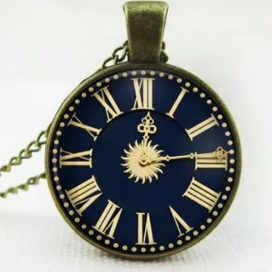 Cabochon Jewelry Vintage Antique Silver Alloy Necklaces For Women