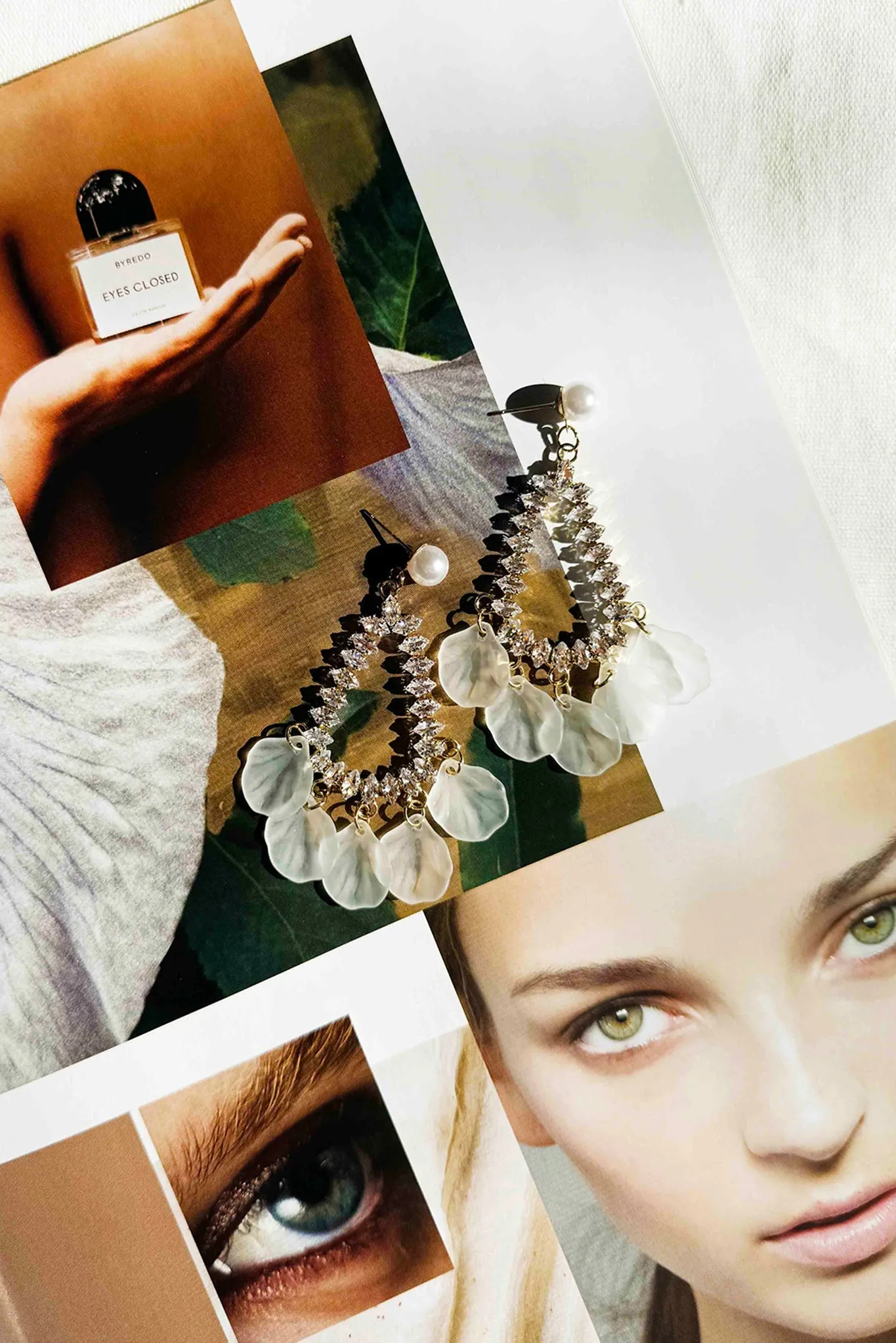 Celeste Chandelier Earrings - White