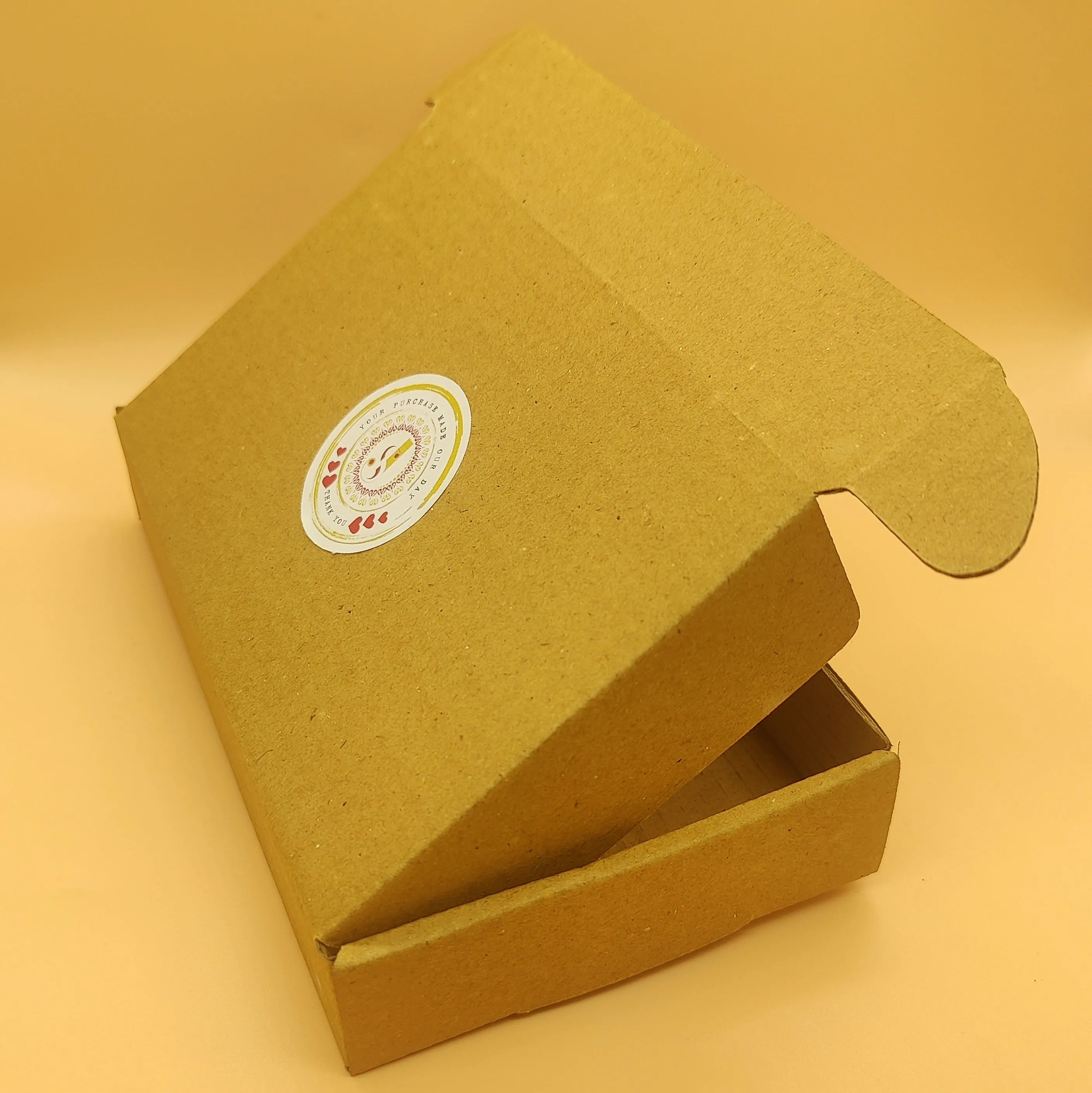Champagne Colour Square Shaped Gold Plated Studs