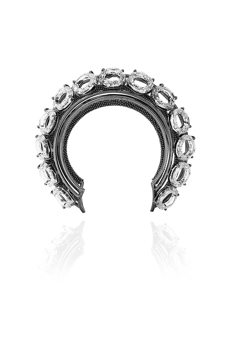 Circular Rings Silver Plated Cuffs