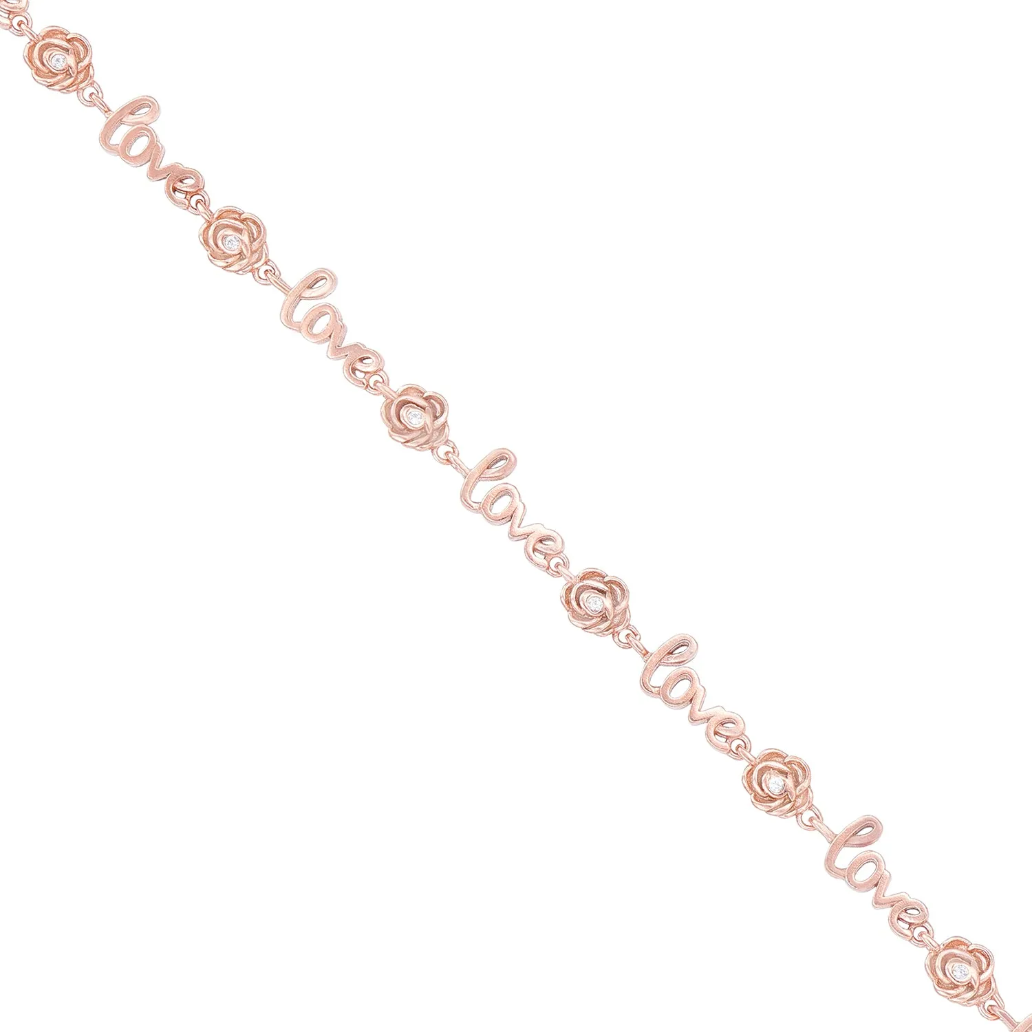 Clumsy Flower Love Fusion Rose Gold Plated Bracelets