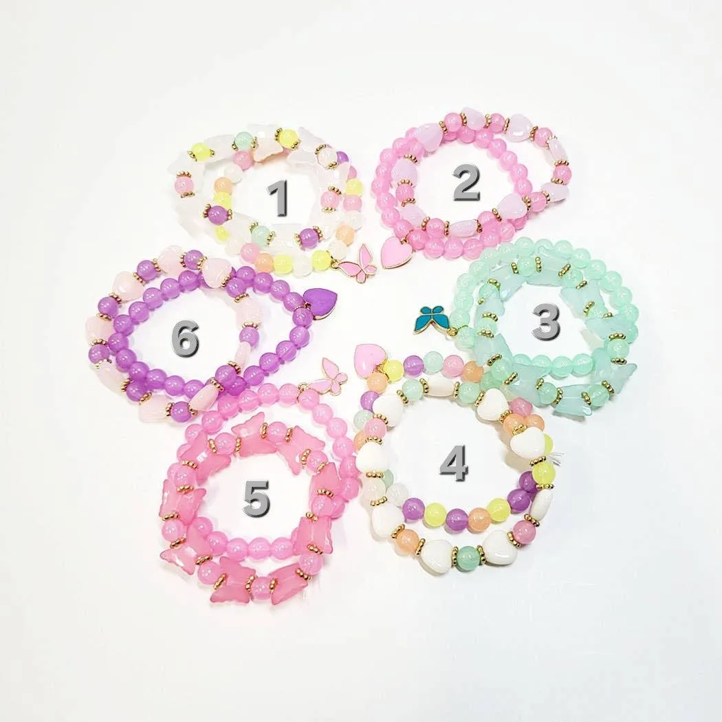 Colorful Glow In The Dark Bracelet Set, 2 pcs