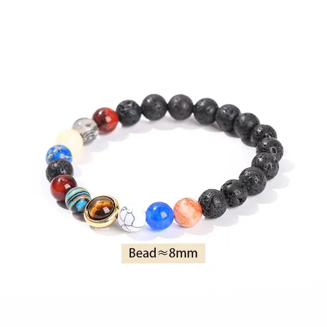 Colorful Natural Stone Bracelets Men