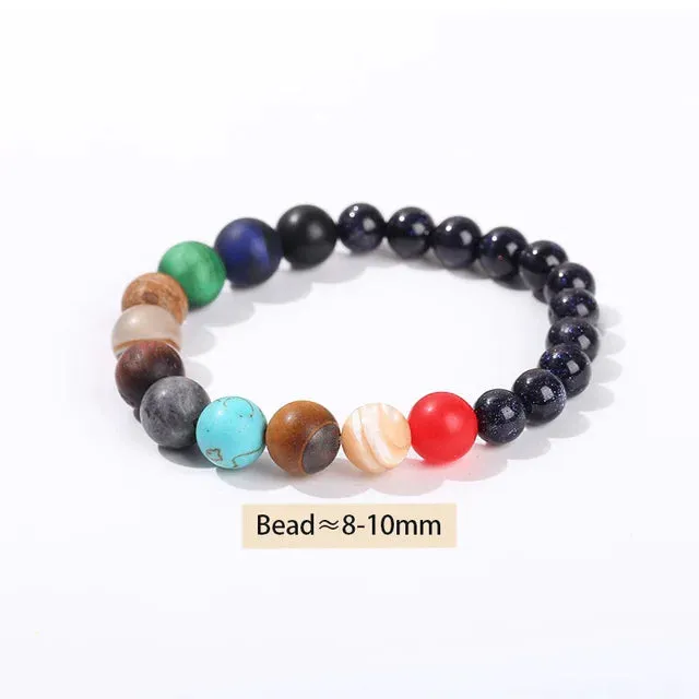 Colorful Natural Stone Bracelets Men