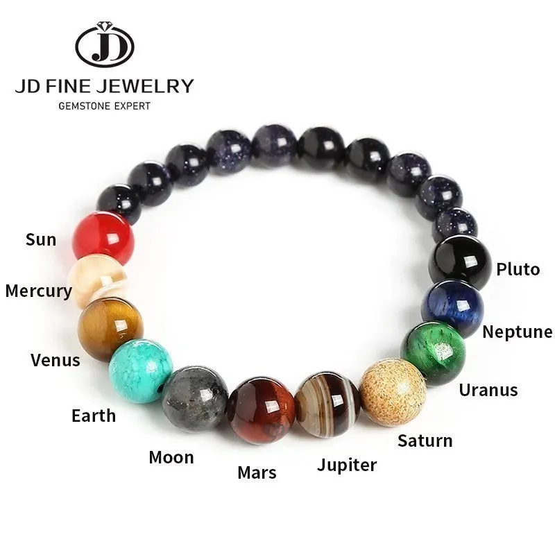 Colorful Natural Stone Bracelets Men