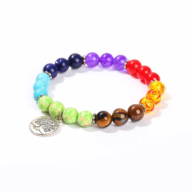 Colorful Natural Stone Bracelets Men