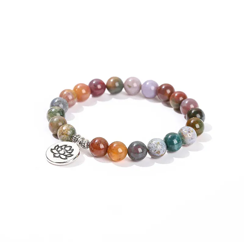 Colorful Natural Stone Bracelets Men