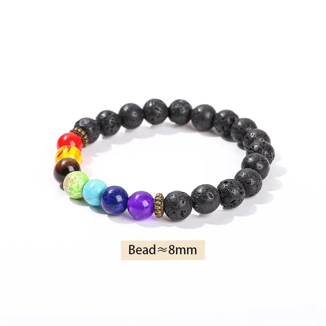 Colorful Natural Stone Bracelets Men