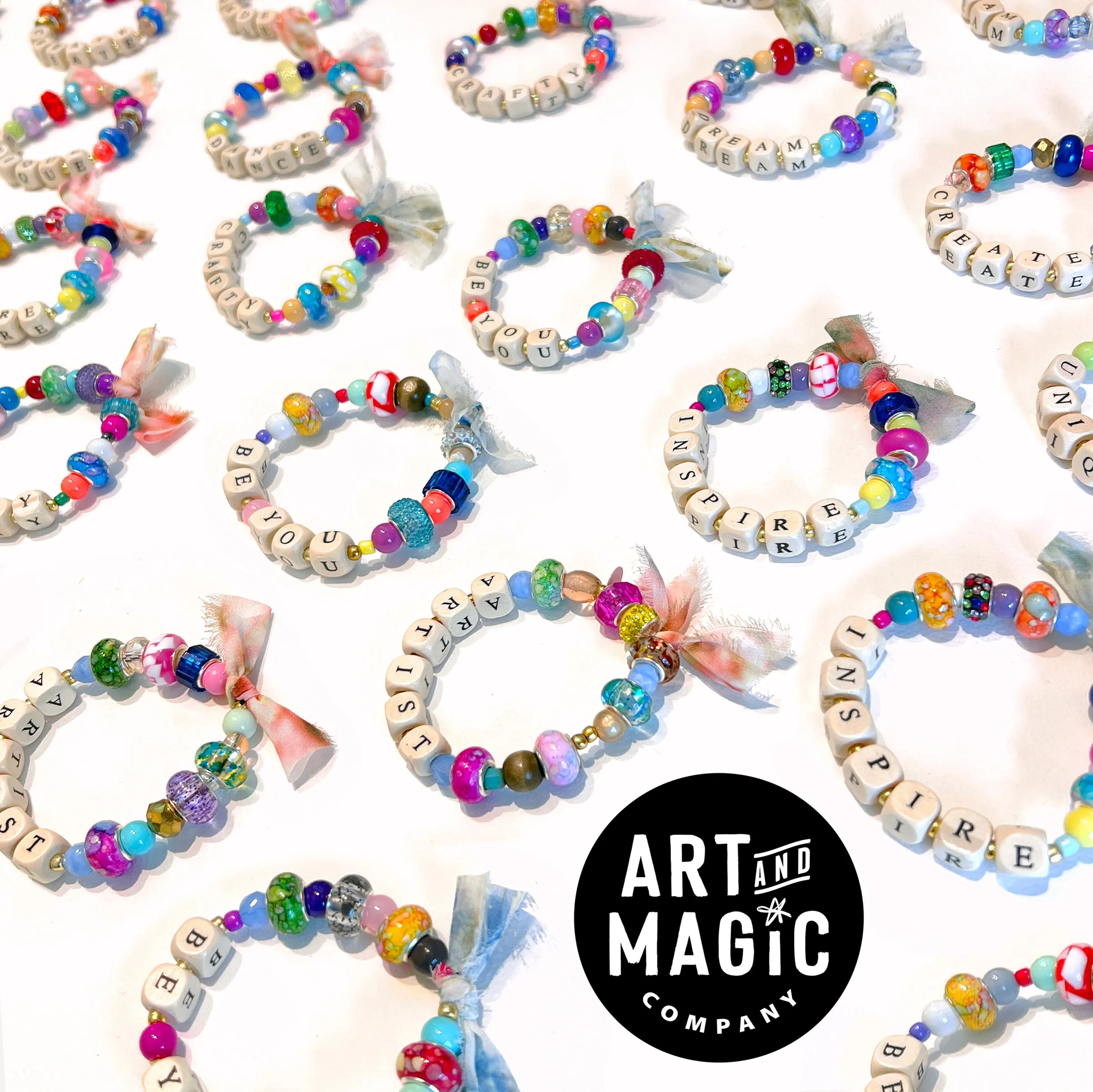 CRAFTY Beaded Stretchy Bracelet