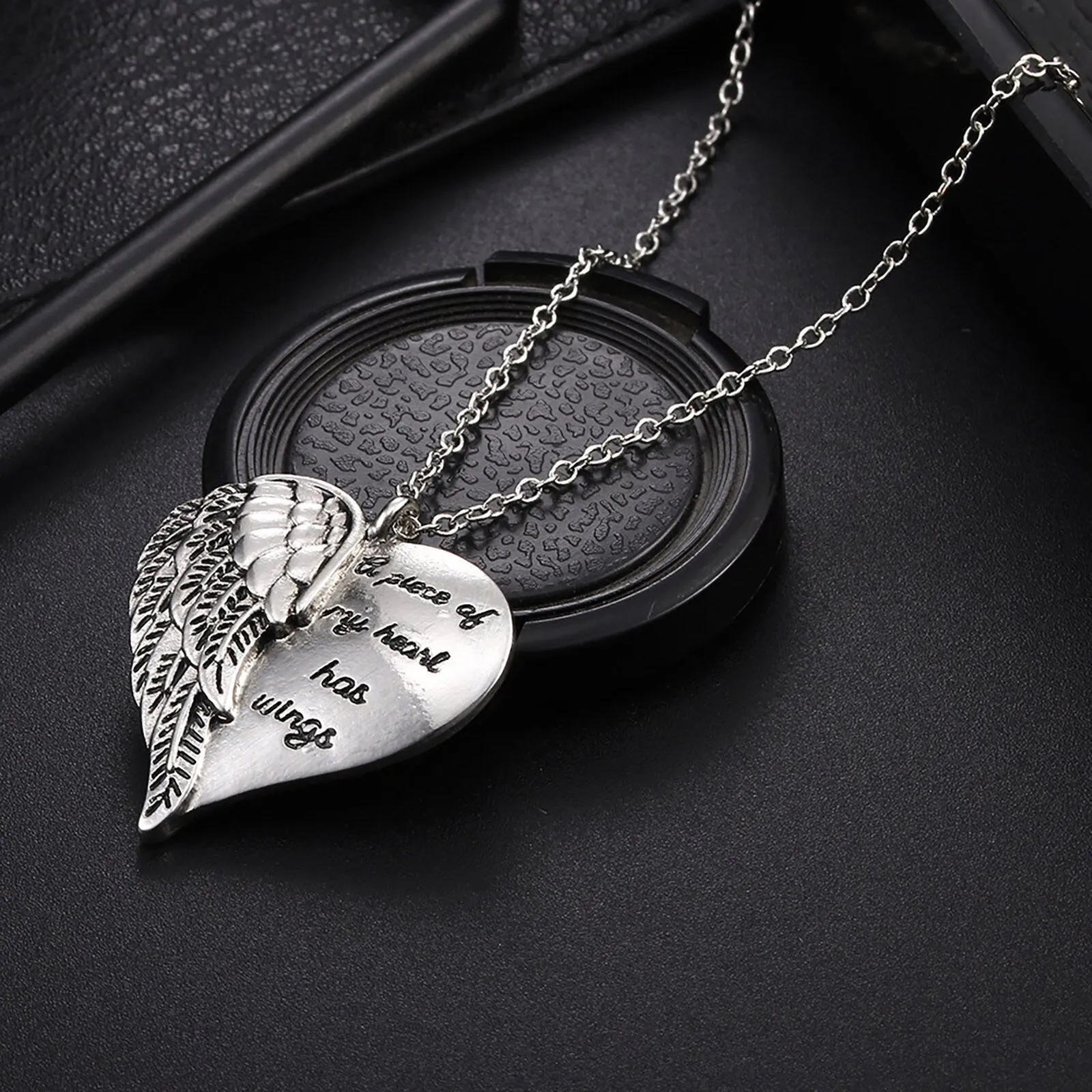Creative Heart shaped Lettering Couple Necklace New Women's