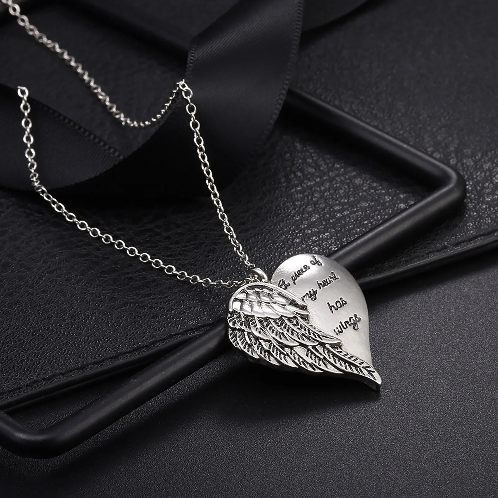 Creative Heart shaped Lettering Couple Necklace New Women's